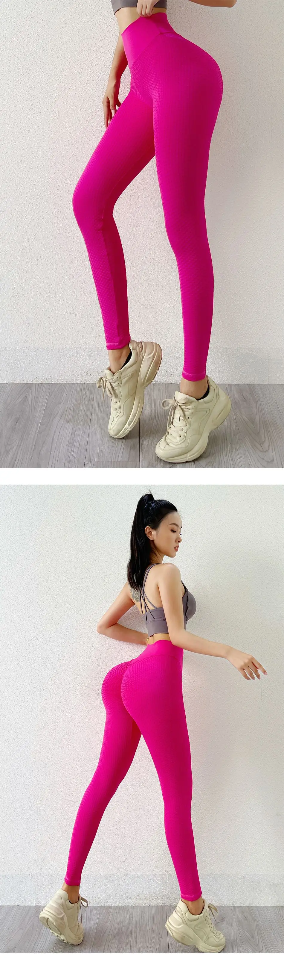 Push Up Yoga Leggings Butt Scrunch Seamless Sportswear Fitness Women Yoga Pants Bright Color High Waist Workout Tight Sweatpants