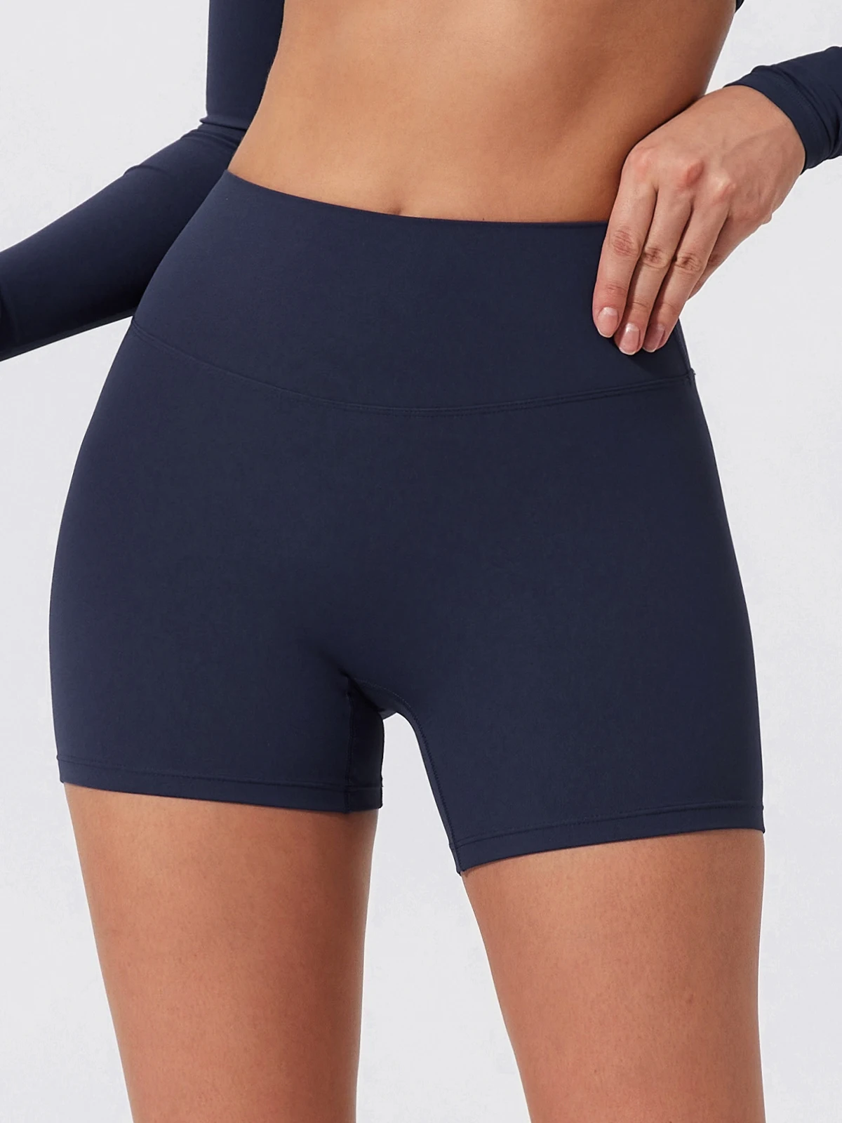 Hearuisavy Summer Elastic Scrunch Yoga Shorts Push Up Gym Leggings Cycling Workout Short Women Quick-Dry High Waist Sports Pants
