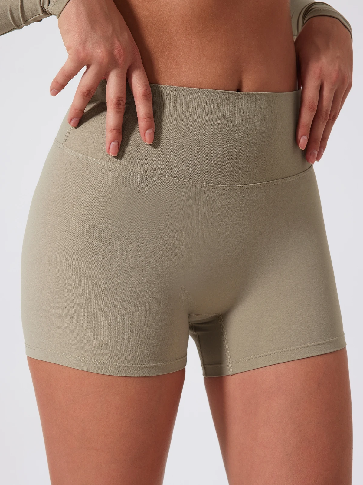 Hearuisavy Summer Elastic Scrunch Yoga Shorts Push Up Gym Leggings Cycling Workout Short Women Quick-Dry High Waist Sports Pants