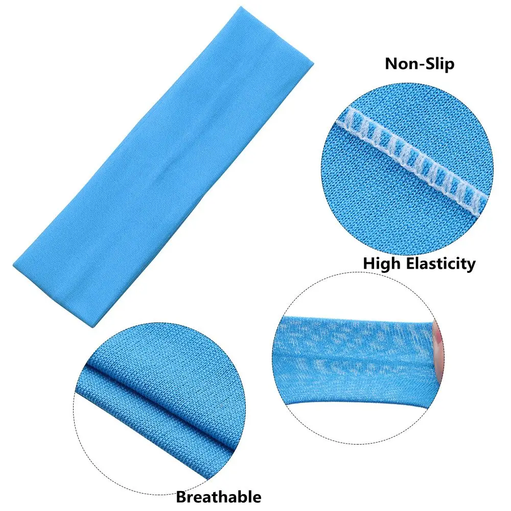 1PC Yoga Hair Bands Solid Color Sports Elastic Headbands Ribbon Fitness Yoga Headwear for Women Hair Accessories