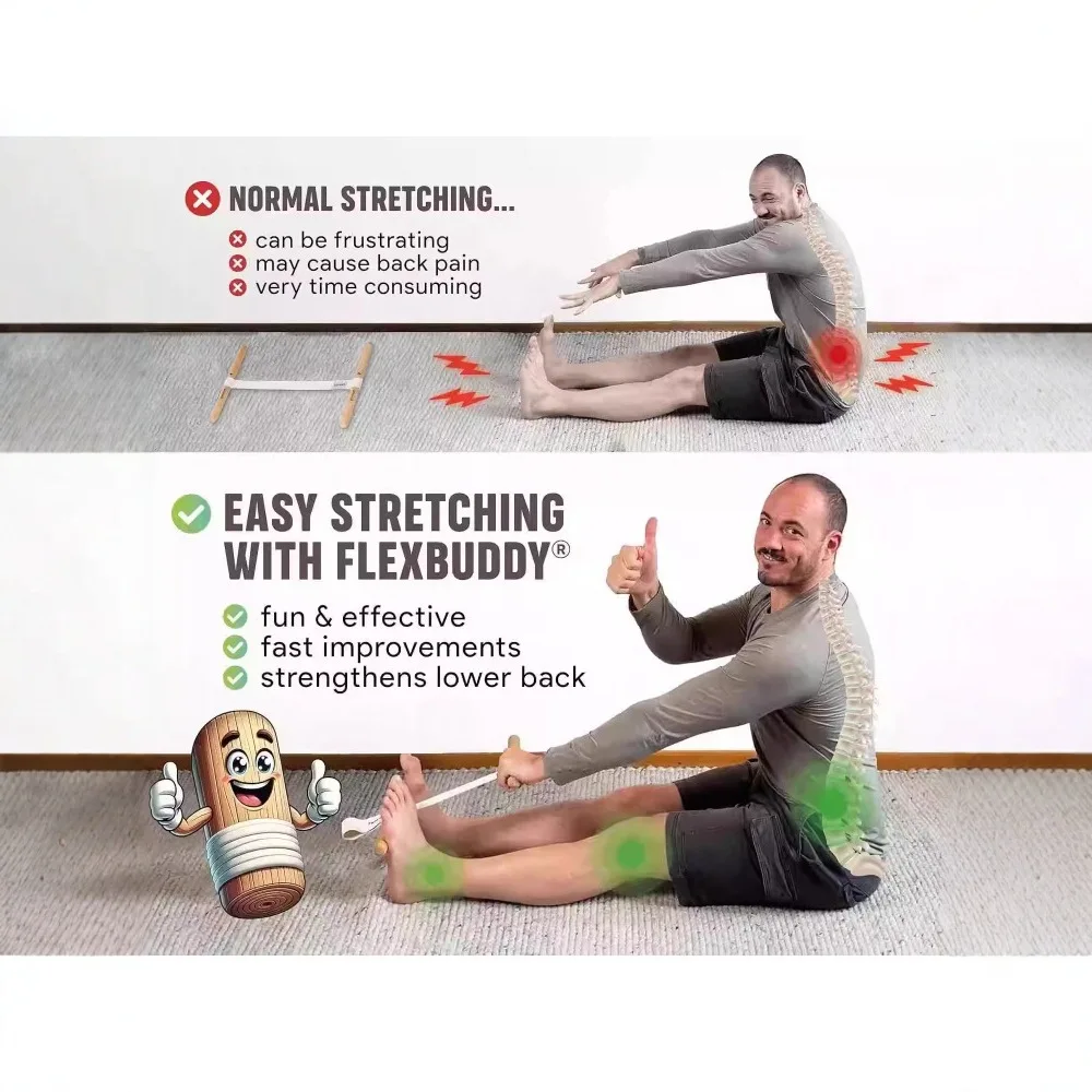 Resistance Band Wooden Beech Handle Portable Exercise Equipment Shoulder and Joint Rehabilitation Home Fitness