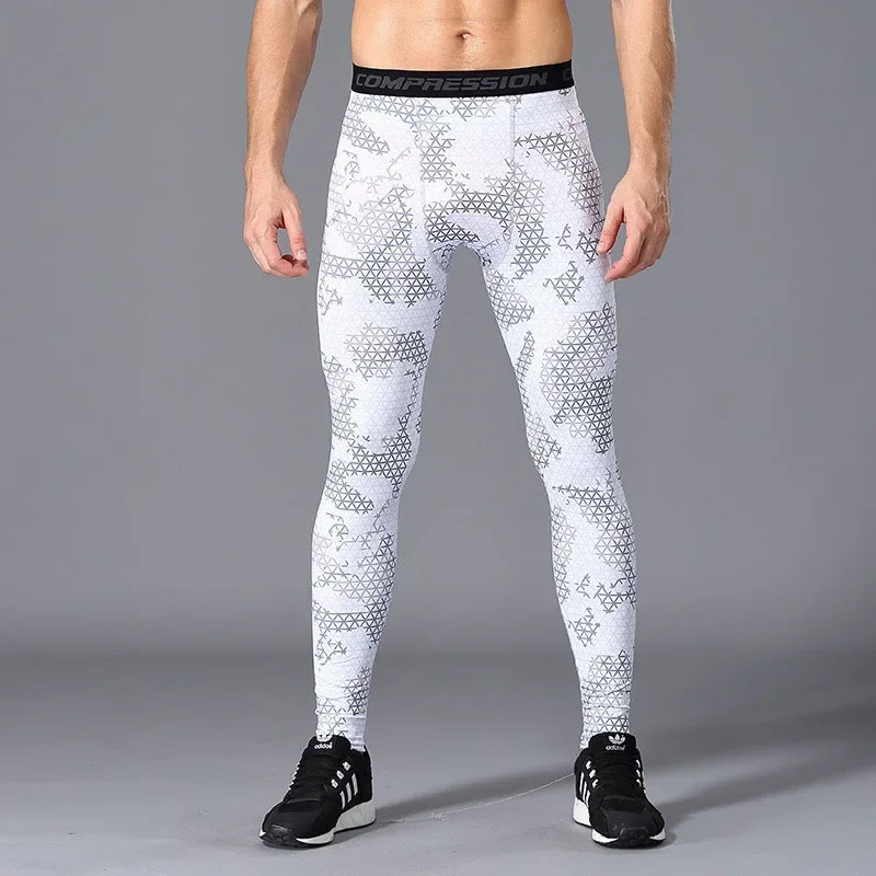 Men's Compression Pants Camouflage Sports Leggings Men Training Leggings Quick Dry Trousers Fitness Pants Running Jogging Tights