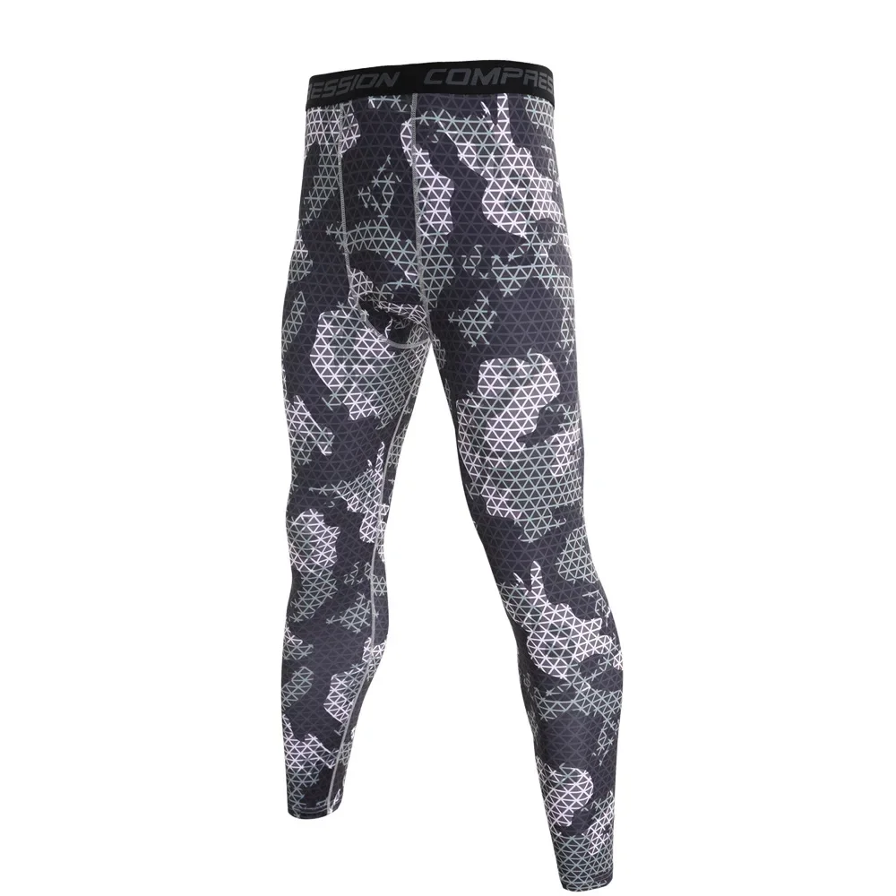 Men's Compression Pants Camouflage Sports Leggings Men Training Leggings Quick Dry Trousers Fitness Pants Running Jogging Tights
