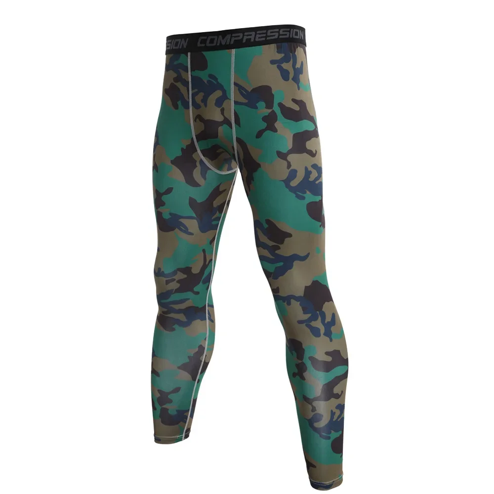 Men's Compression Pants Camouflage Sports Leggings Men Training Leggings Quick Dry Trousers Fitness Pants Running Jogging Tights