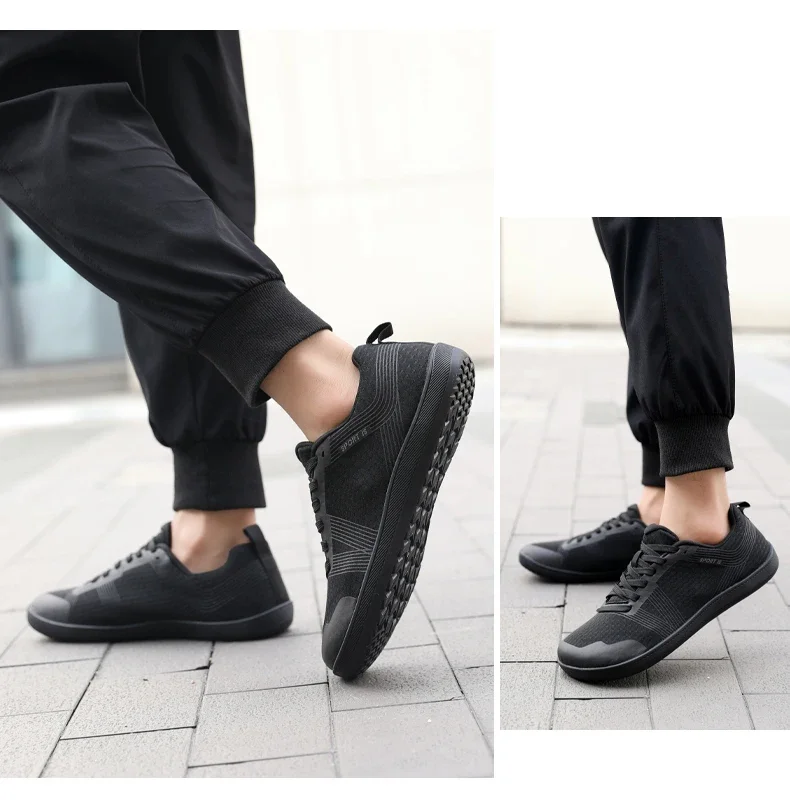 New Unisex Wider Shoes Breathable Mesh Men Barefoot Wide-toed Shoes Brand Flats Soft Zero Drop Sole Wider Toe Sneakes Plus Size