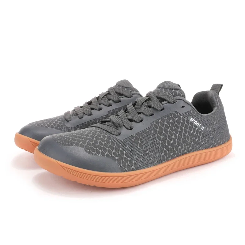 New Unisex Wider Shoes Breathable Mesh Men Barefoot Wide-toed Shoes Brand Flats Soft Zero Drop Sole Wider Toe Sneakes Plus Size