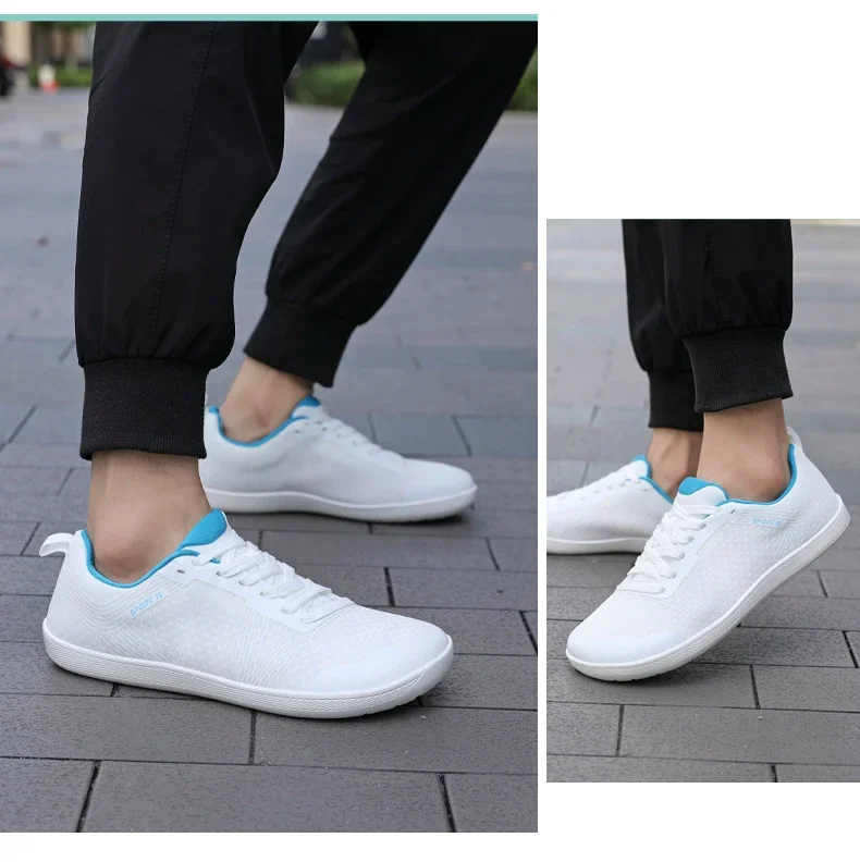 New Unisex Wider Shoes Breathable Mesh Men Barefoot Wide-toed Shoes Brand Flats Soft Zero Drop Sole Wider Toe Sneakes Plus Size