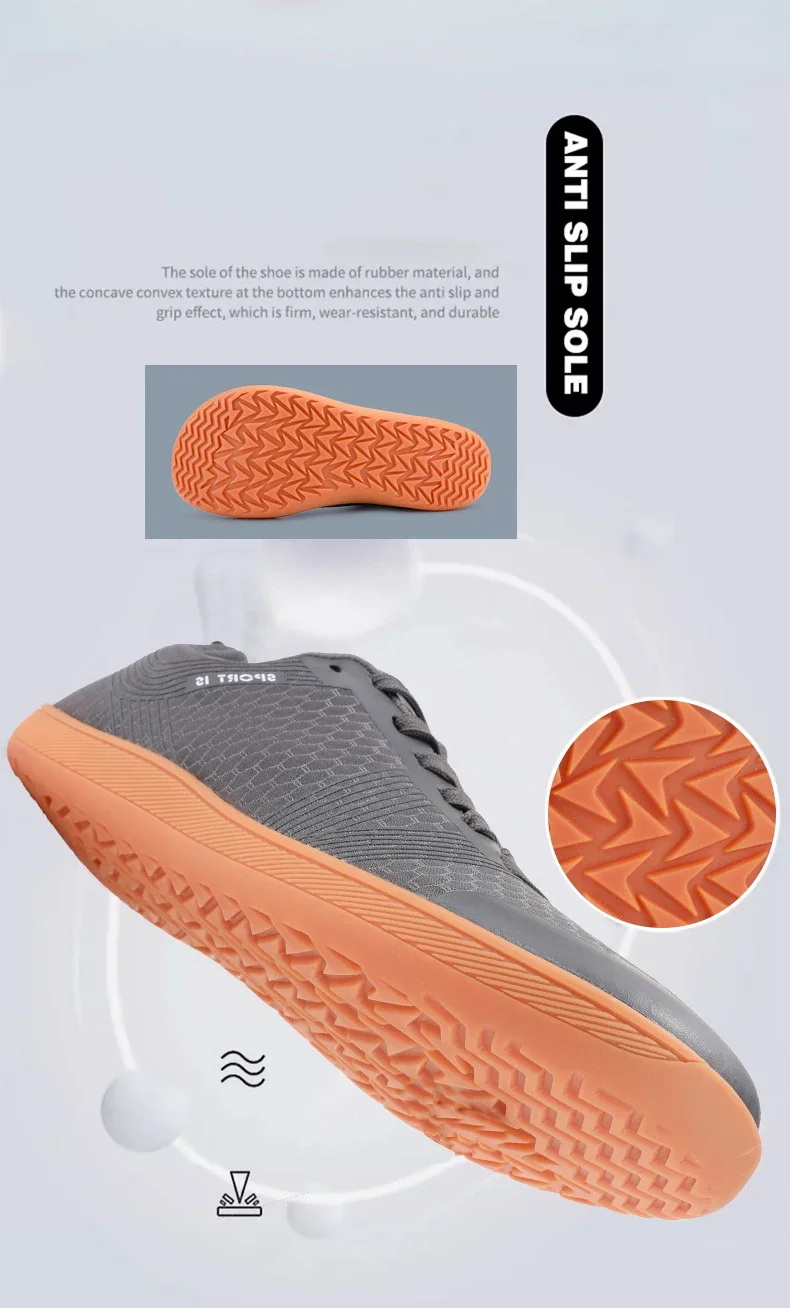 New Unisex Wider Shoes Breathable Mesh Men Barefoot Wide-toed Shoes Brand Flats Soft Zero Drop Sole Wider Toe Sneakes Plus Size