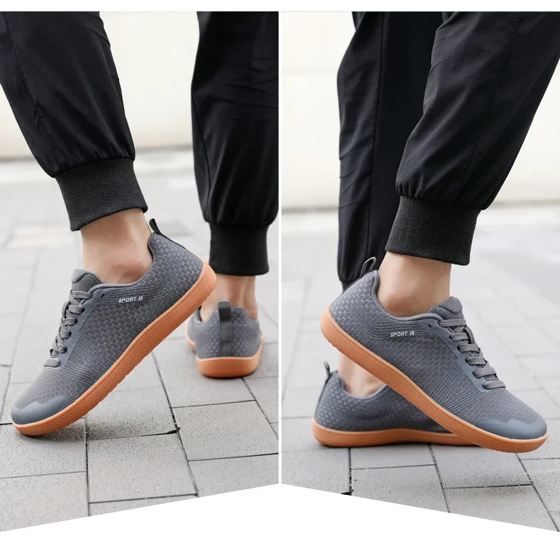 New Unisex Wider Shoes Breathable Mesh Men Barefoot Wide-toed Shoes Brand Flats Soft Zero Drop Sole Wider Toe Sneakes Plus Size
