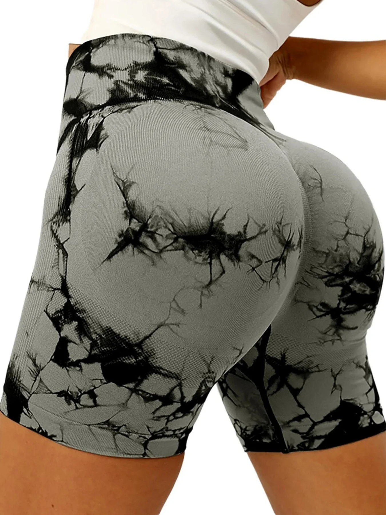 Tie Dye Seamless Yoga Shorts Women Summer Workout Short Leggings Sports Wear Joga Fitness Outfits Gym Clothing Cycling Shorts