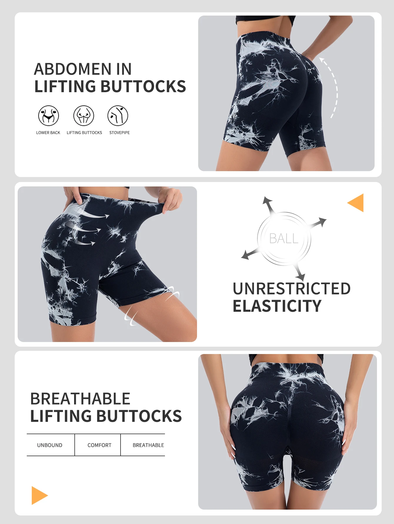 Tie Dye Seamless Yoga Shorts Women Summer Workout Short Leggings Sports Wear Joga Fitness Outfits Gym Clothing Cycling Shorts