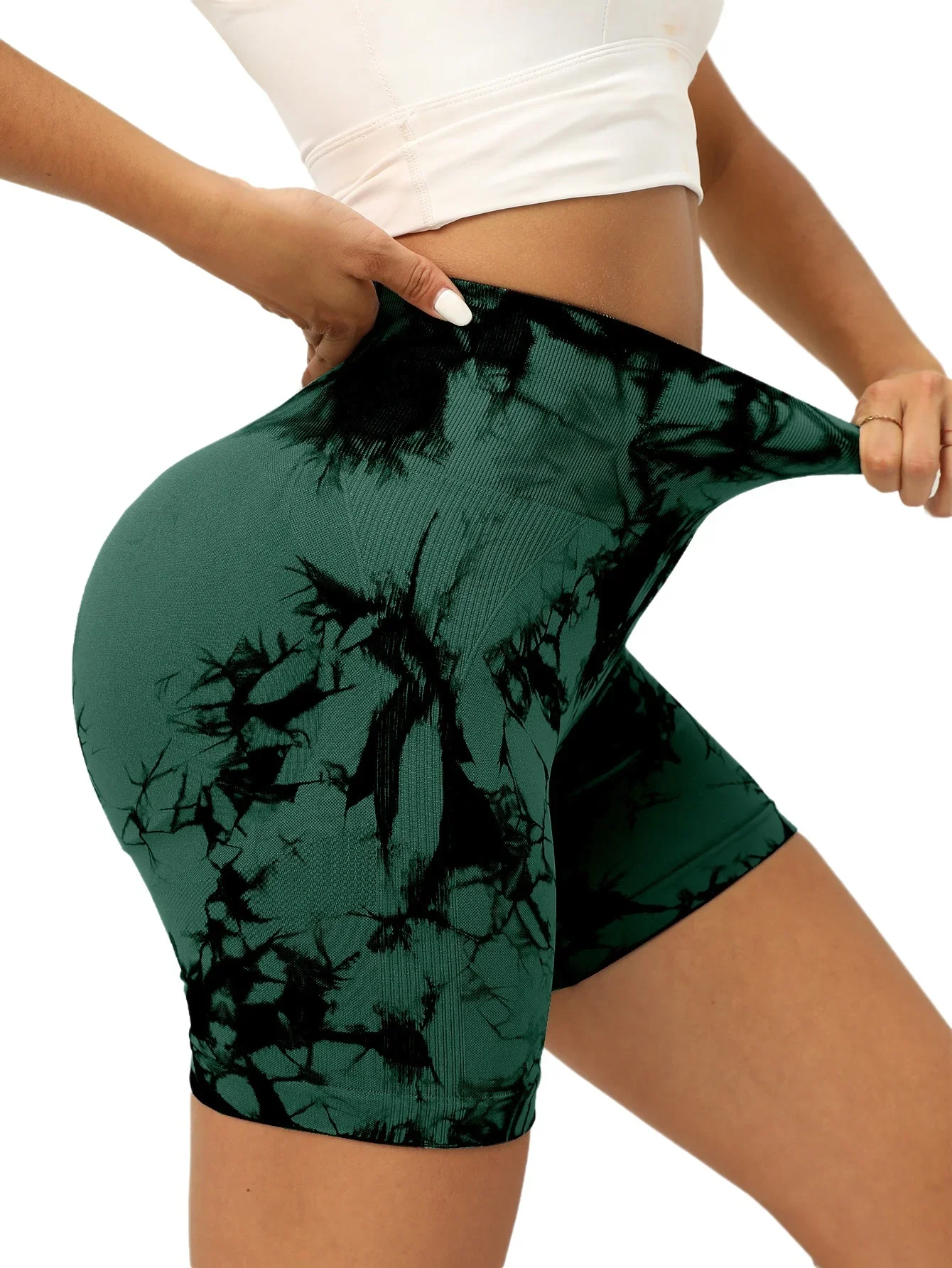 Tie Dye Seamless Yoga Shorts Women Summer Workout Short Leggings Sports Wear Joga Fitness Outfits Gym Clothing Cycling Shorts