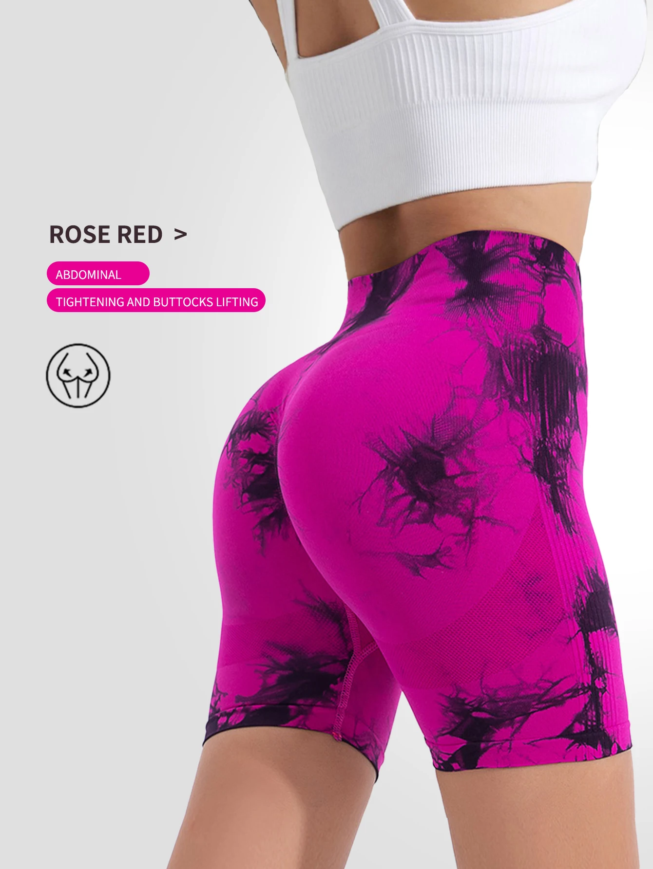 Tie Dye Seamless Yoga Shorts Women Summer Workout Short Leggings Sports Wear Joga Fitness Outfits Gym Clothing Cycling Shorts