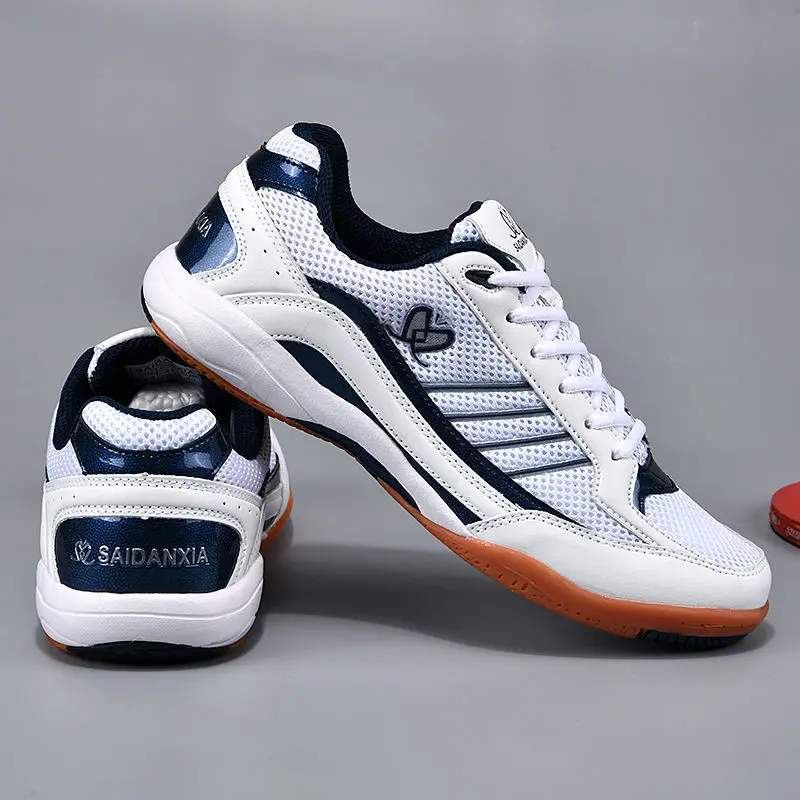 Professioanal Men Tennis Sneakers Breathable Table Tennis Shoes for Women Light Tennis Training Shoes Non Slip Outdoor Sneakers