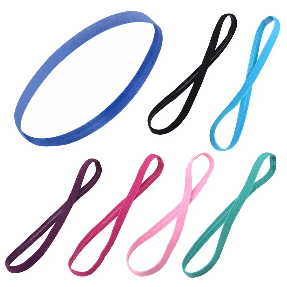 1/3/5/7pcs Thin Sport Headbands for Women and Men Non-slip Yoga Hair Band Elastic Sweatbands for Football,Basketball,Soccer