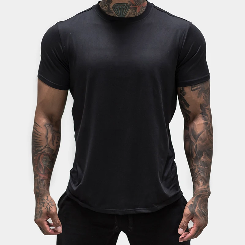 Men's Casual Classic Short Sleeve T-Shirts Solid Cotton Casual O-Neck Fashion Tees Tops for Summer Daily Gym Workout Running