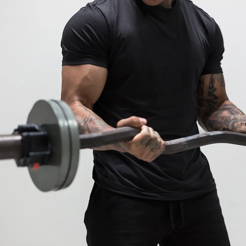Men's Casual Classic Short Sleeve T-Shirts Solid Cotton Casual O-Neck Fashion Tees Tops for Summer Daily Gym Workout Running