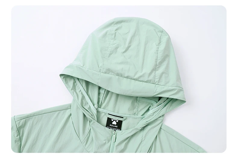 Kelme Men's Running Jacket Thin Hooded Raincoat Outdoor Running Windproof Jacket Fitness Mountaineering Windbreaker