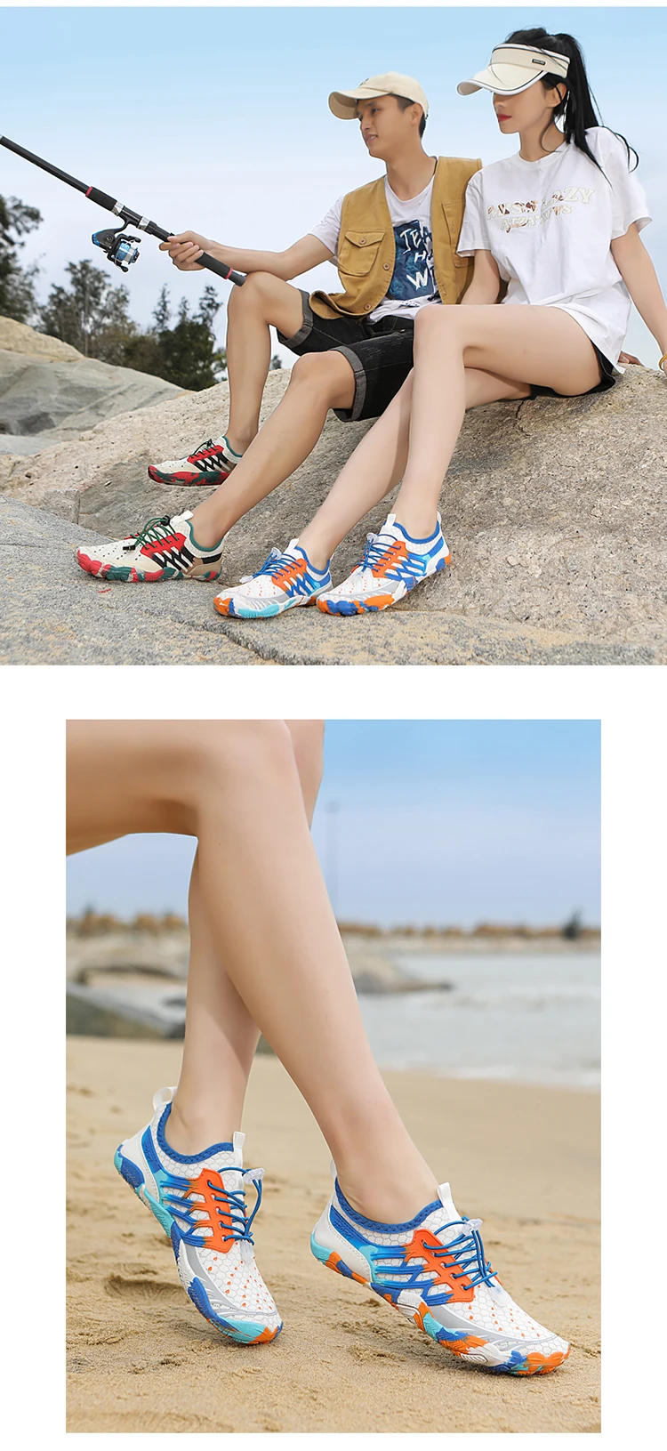 Outdoor New Product: Five Finger Creeper Shoes, Water Wading Beach Shoes, Barefoot Diving Single Shoes, Swimming Shoes