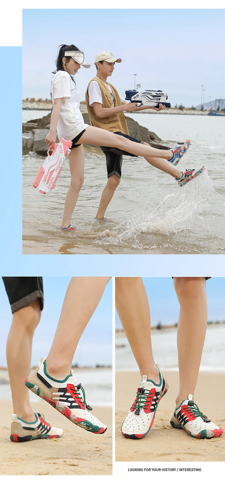 Outdoor New Product: Five Finger Creeper Shoes, Water Wading Beach Shoes, Barefoot Diving Single Shoes, Swimming Shoes