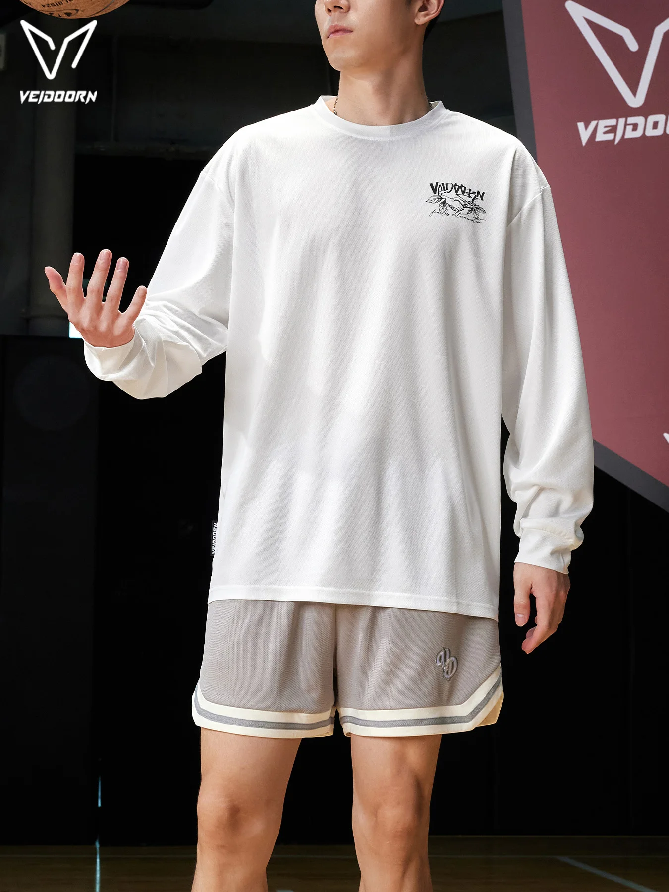 2025 Autumn and Winter Long Sleeve Workout T-Shirt Moisture Wicking Training Top Breathable Gym Hoodie for Fitness Running Peace