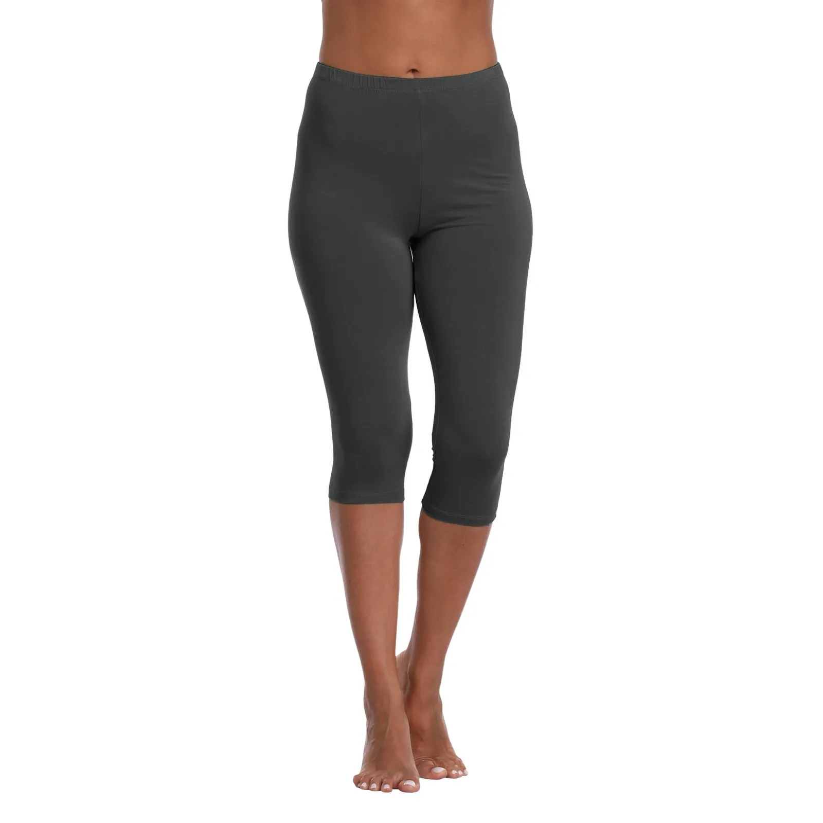 Women'S Sports Shorts Elastic Yoga Pants Summer Solid Color Sports Shorts Lightweight High Waisted Tight Solid Color Jogging
