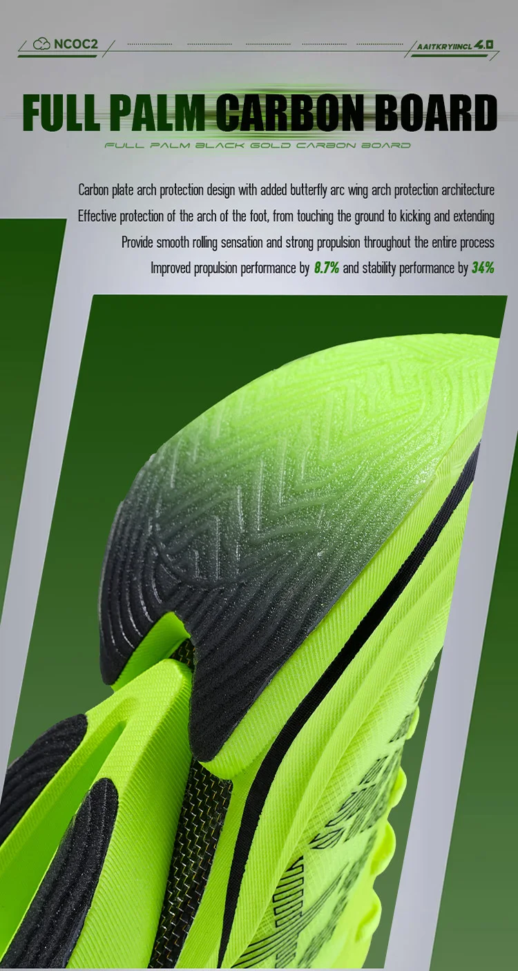 IRUNSVAN Professional Running Shoes Full Length Carbon Plate Marathon Casual Running Shoes for Men and Women 095