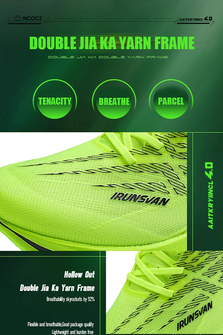 IRUNSVAN Professional Running Shoes Full Length Carbon Plate Marathon Casual Running Shoes for Men and Women 095