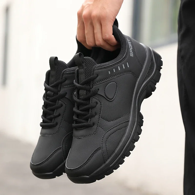 Men's Outdoor Camping Walking Shoe Classic Waterproof Wear-resistant Work Shoes New Style Anti Slip Breathable Lace Up Sneakers