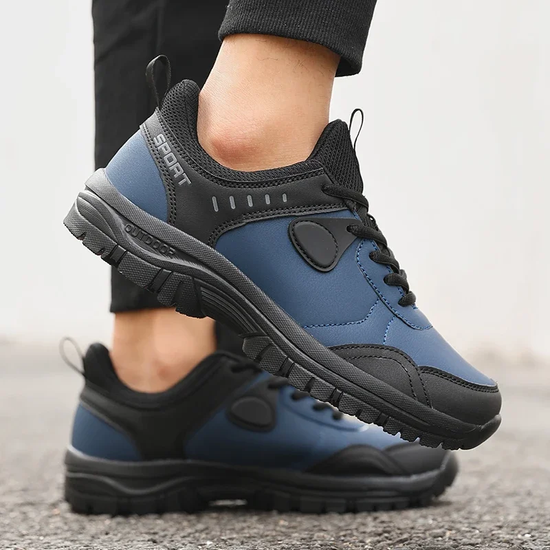 Men's Outdoor Camping Walking Shoe Classic Waterproof Wear-resistant Work Shoes New Style Anti Slip Breathable Lace Up Sneakers