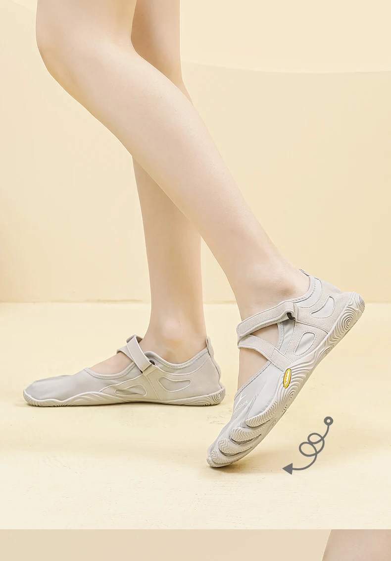 GallonShark Adult Non-Slip Closed-Toe Five-Finger Shoes, Supportive Barefoot Shoes for Yoga, Pilates & Home Exercise Sessions