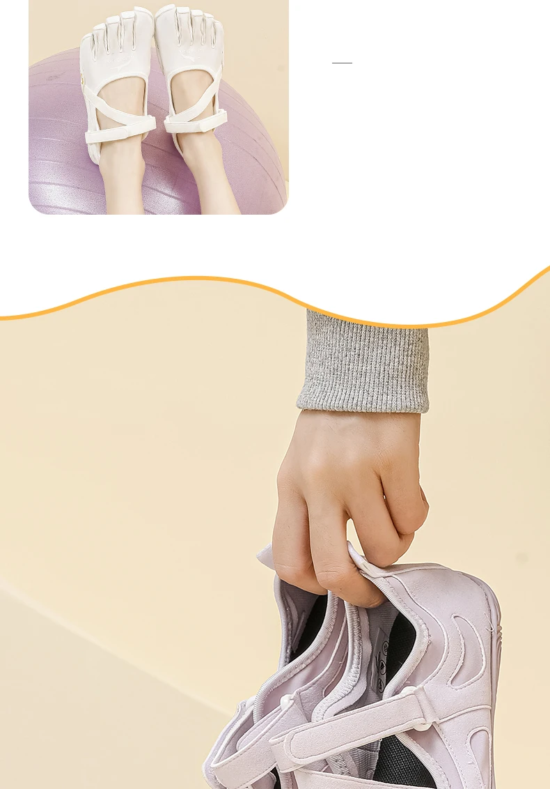 GallonShark Adult Non-Slip Closed-Toe Five-Finger Shoes, Supportive Barefoot Shoes for Yoga, Pilates & Home Exercise Sessions