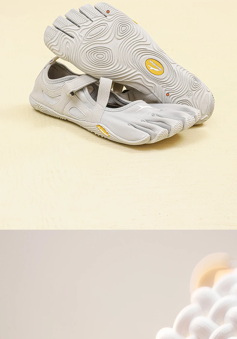 GallonShark Adult Non-Slip Closed-Toe Five-Finger Shoes, Supportive Barefoot Shoes for Yoga, Pilates & Home Exercise Sessions