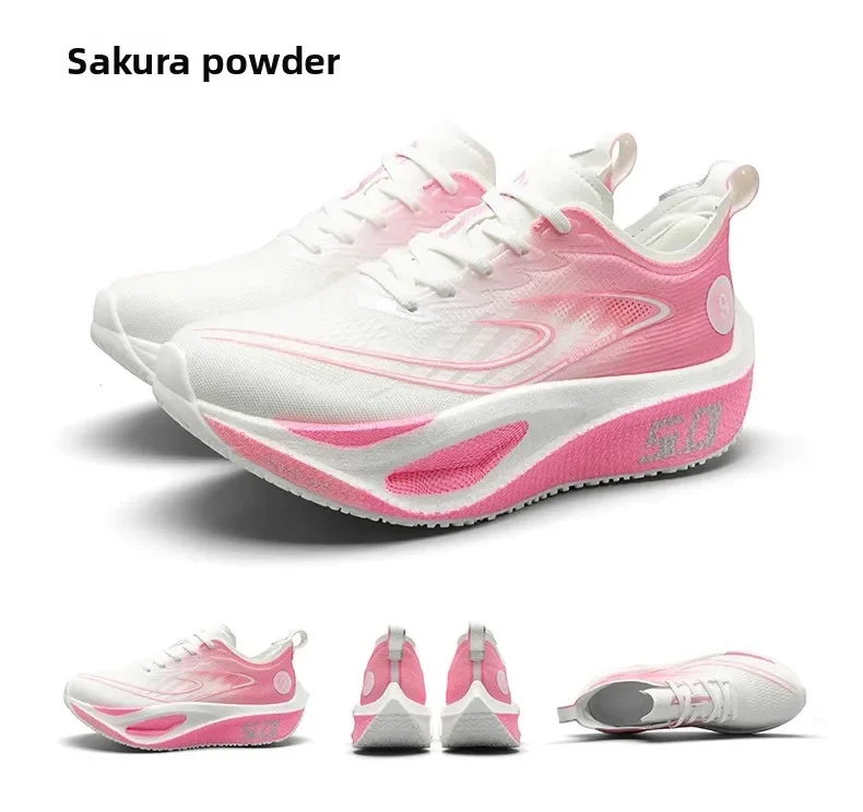 Unisex 2025 Full Carbon Plate Running Shoes Professional Marathon Racing Lightweight Bounce Cushion Breathable Sports Sneakers