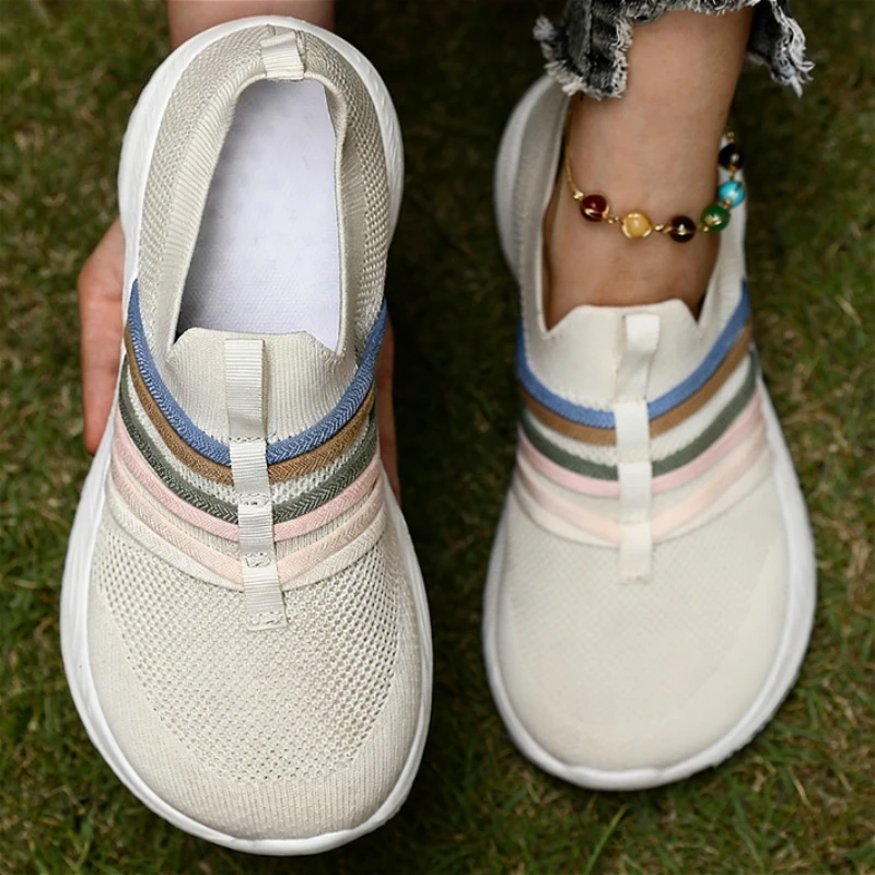 New Women's Wide Last Shoes Comfortable Soft Minimalist Fashion Walking Sneakers Outdoor Tennis Slow Running Women Platform Shoe