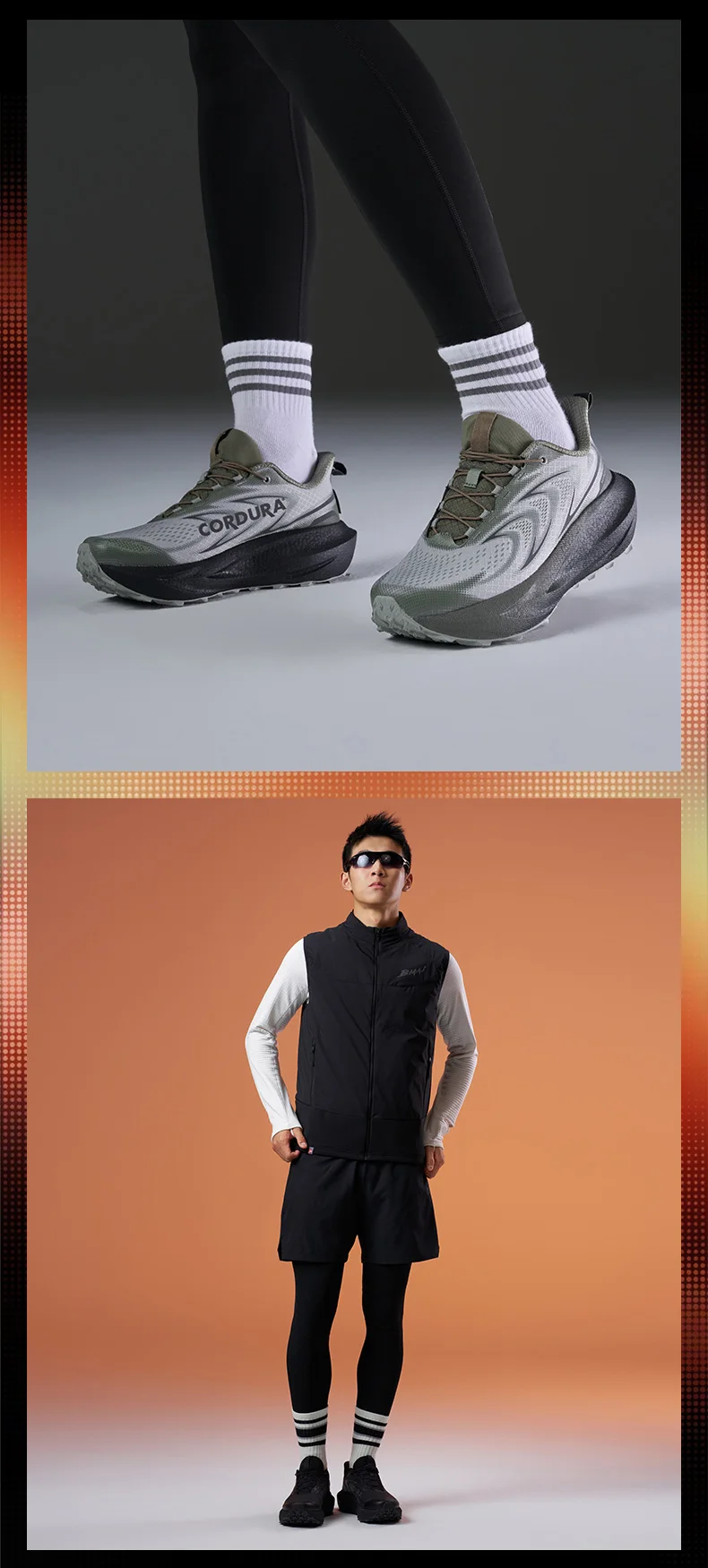 BMAI Trail Running Shoes for Men Breathable Outdoor Man Sneakers Lightweight Men's Sports Shoes Cushion Mountain Jogging Sneaker