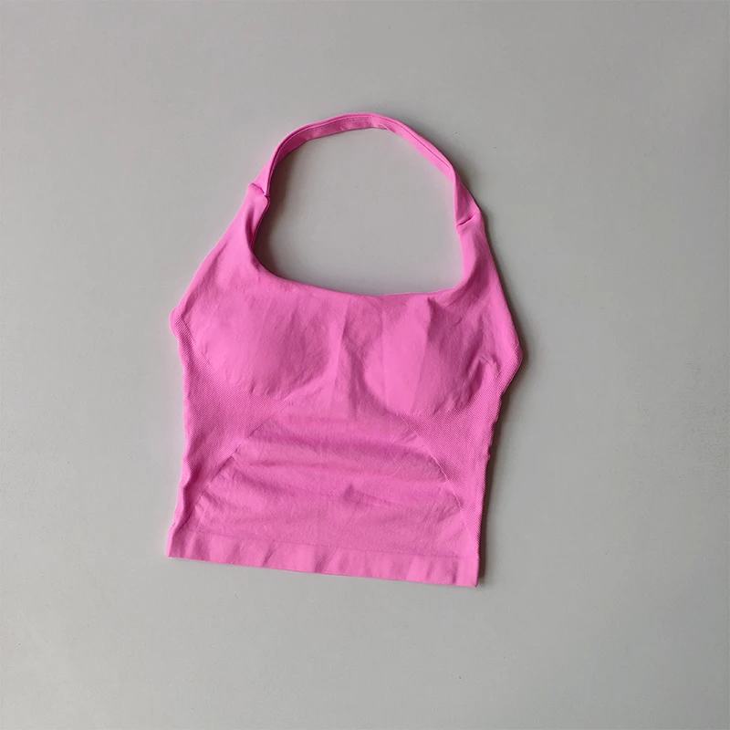 Seamless Cross Back Yoga Sports Bra Summer Shock Proof Gym Workout Fitness Push up Top Yoga Running Active Sportswear Vest Bra