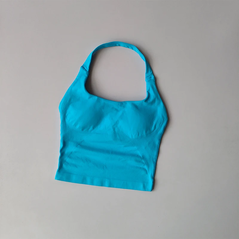 Seamless Cross Back Yoga Sports Bra Summer Shock Proof Gym Workout Fitness Push up Top Yoga Running Active Sportswear Vest Bra