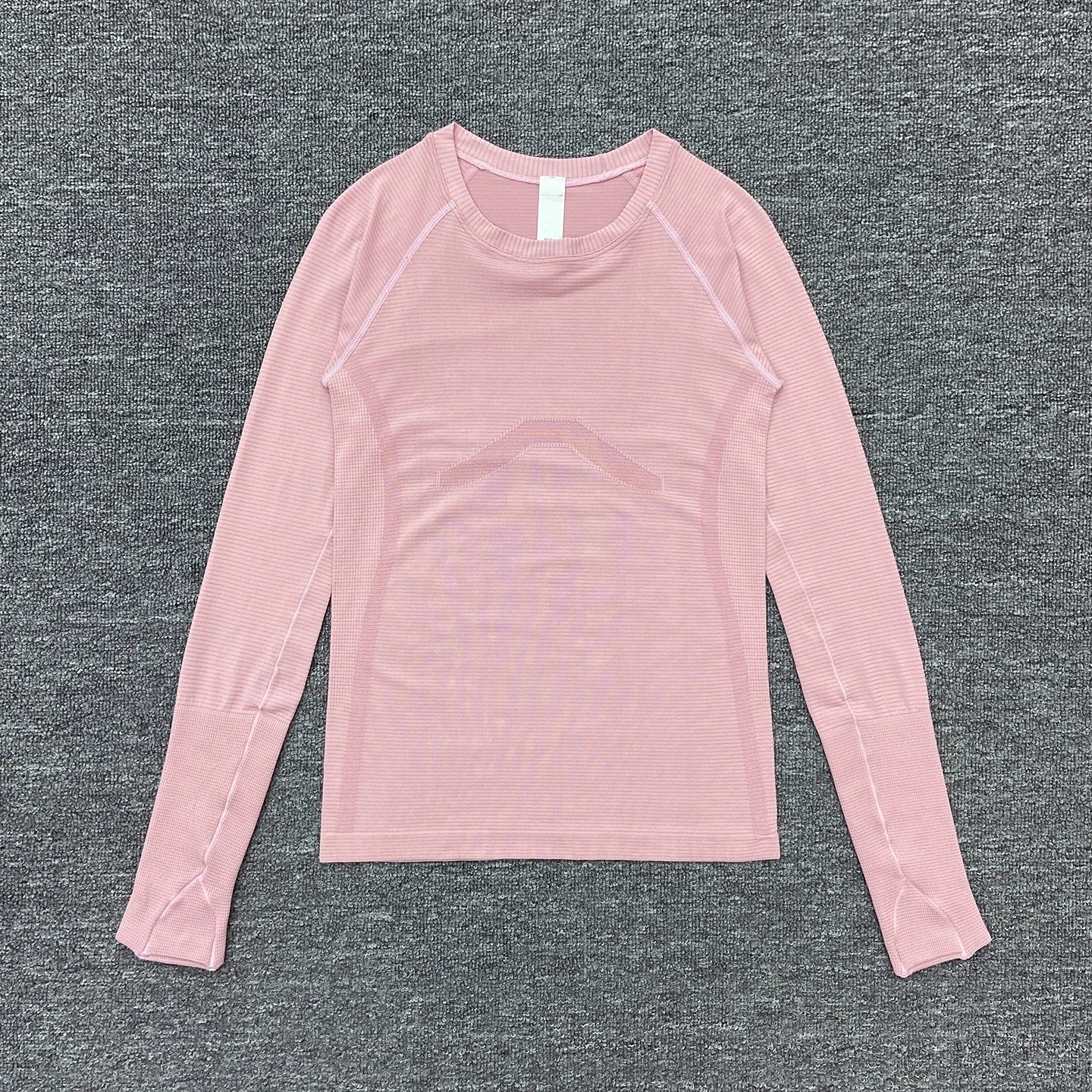Women's Slim Fit Long Sleeve Yoga Sports Top Breathable Stretch Seamless Pilates Training T-Shirt Fitness Running Shirt T-shirt