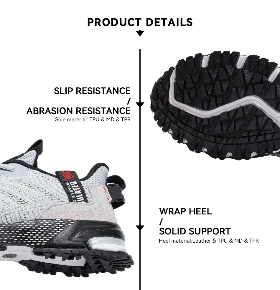 Baasploa Men Running Shoes Brand Breathable Mesh Outdoor Grass New Male Sneakers Shoes Walking Gym Shoes For Men Plus size 41-50