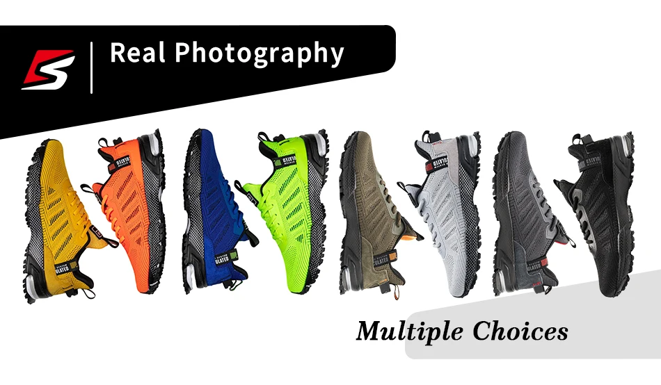 Baasploa Men Running Shoes Brand Breathable Mesh Outdoor Grass New Male Sneakers Shoes Walking Gym Shoes For Men Plus size 41-50