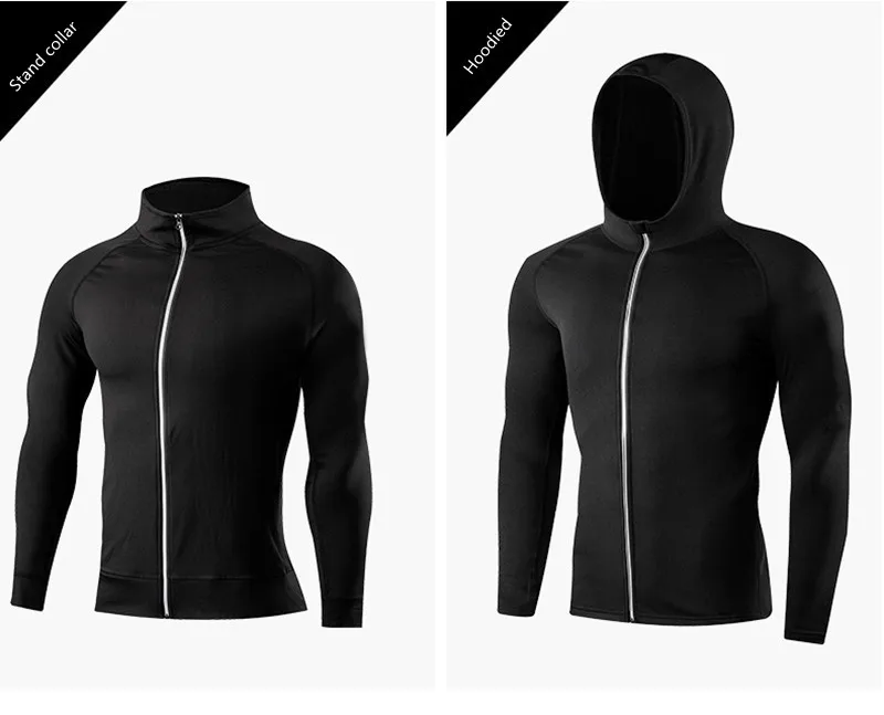Men's Sports Top Coat with Pockets, Fitness Equipment, Running Jackets, Sportswear, Workout, Jogging, Sweatshirts