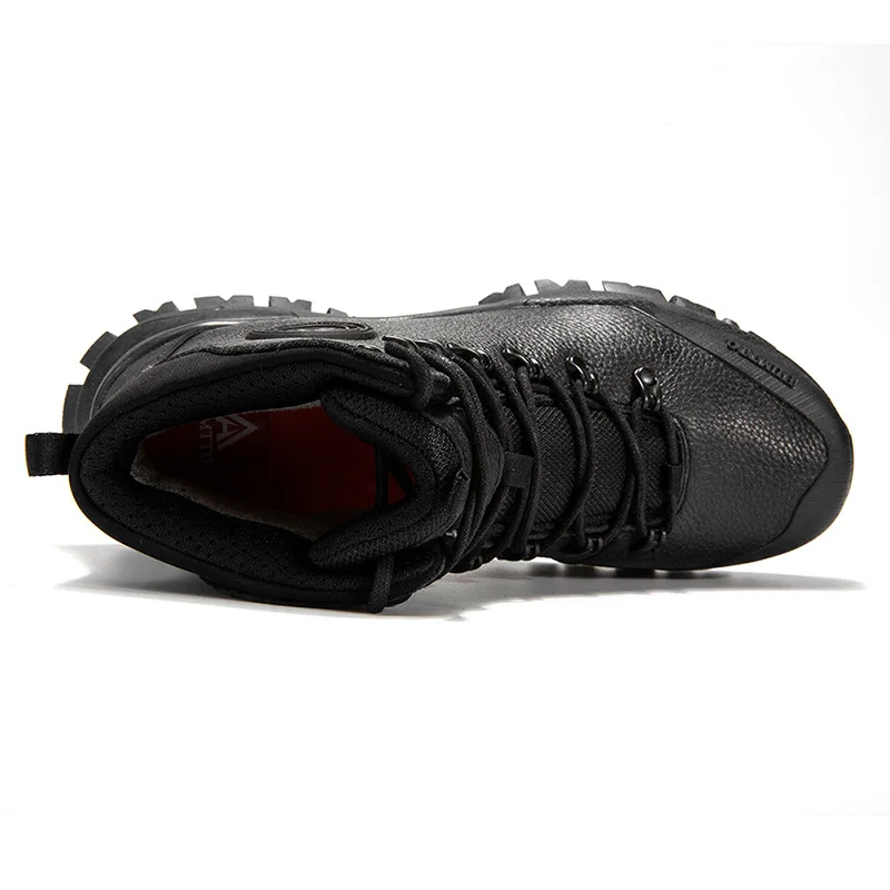 HUMTTO Brand Breathable Hiking Shoes for Men Winter Waterproof Outdoor Climbing Trekking Shoes Mens Leather Male Tactical Boots