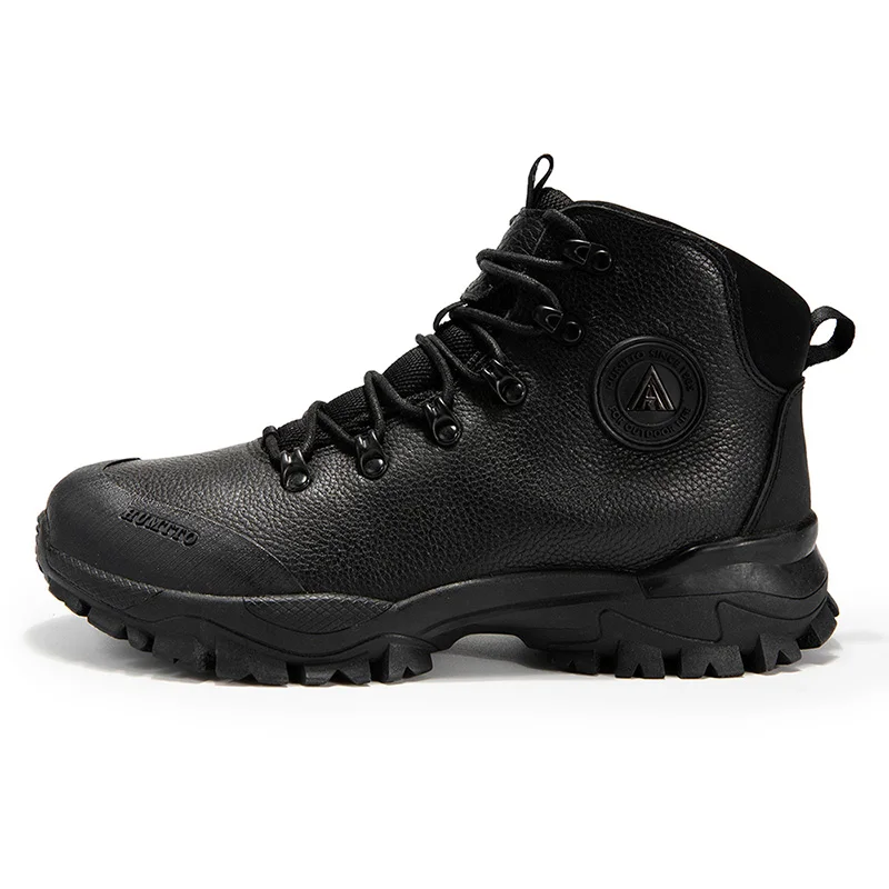 HUMTTO Brand Breathable Hiking Shoes for Men Winter Waterproof Outdoor Climbing Trekking Shoes Mens Leather Male Tactical Boots