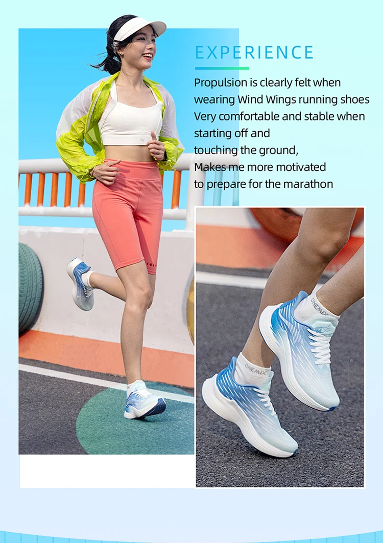 Onemix 2026 Wind Wings Breathable Speed Running Shoes Men Marathon Sports Casual Women Sports Shoes Light Men Outdoor Jump Rope