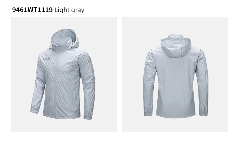 KELME Sports Windbreaker Men's Summer Windproof Football Waterproof Running Outdoor Training Jacket Punch
