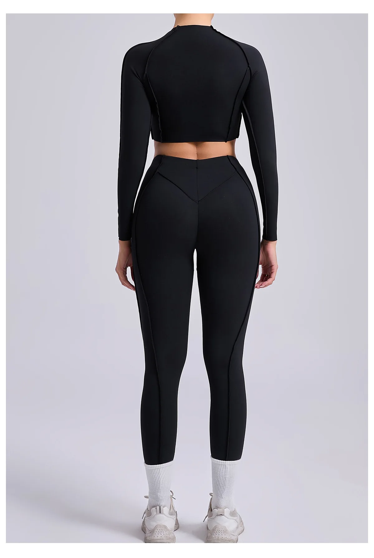 Seamless Yoga Sets Sports Fitness High Waist Hip-lifting Skinny Breathable Outdoors Running Workout Clothing Gym Suits for Women