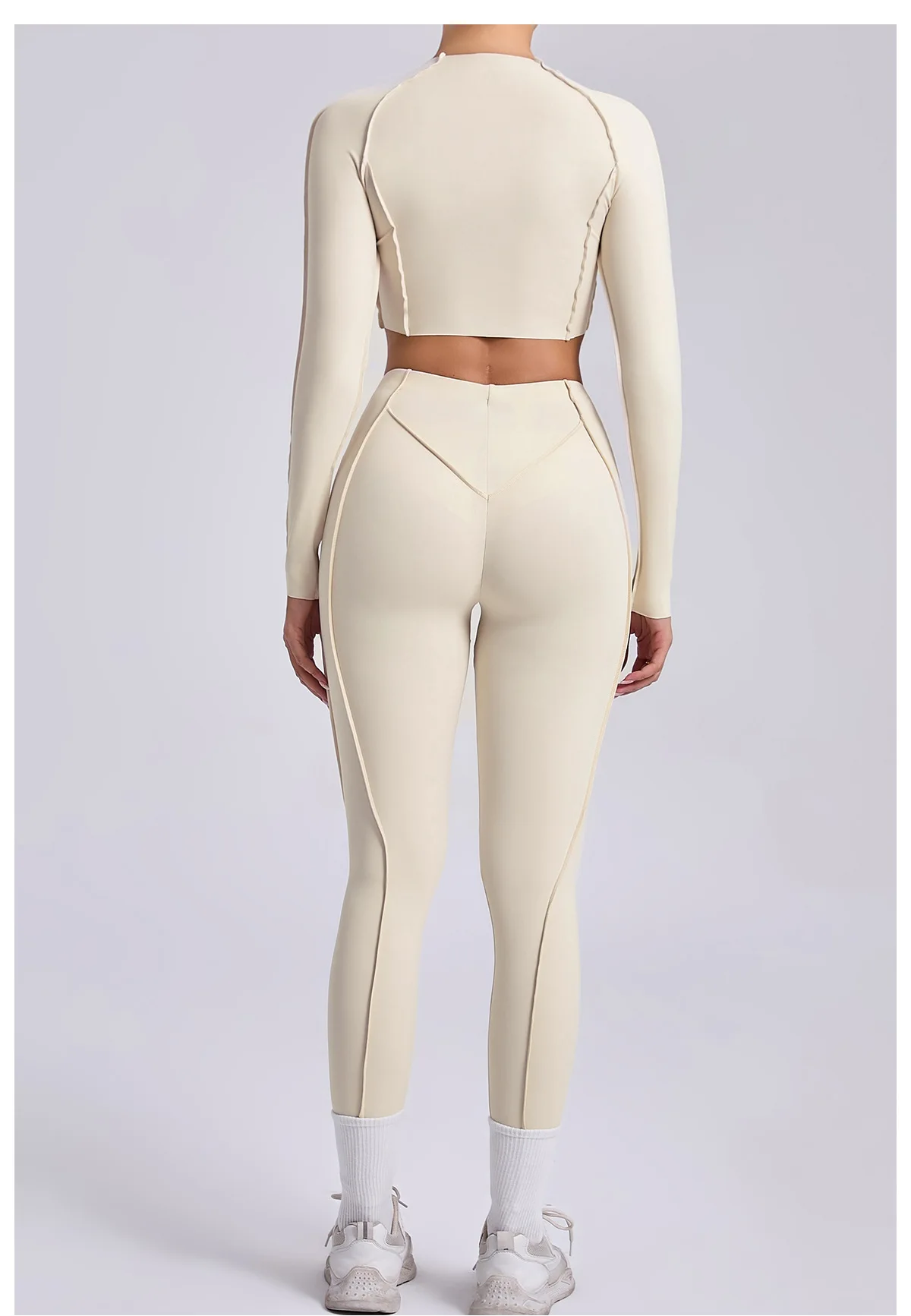 Seamless Yoga Sets Sports Fitness High Waist Hip-lifting Skinny Breathable Outdoors Running Workout Clothing Gym Suits for Women