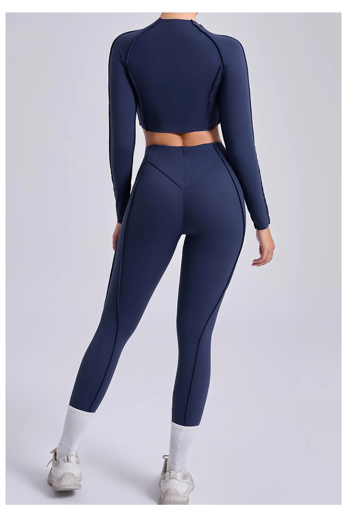 Seamless Yoga Sets Sports Fitness High Waist Hip-lifting Skinny Breathable Outdoors Running Workout Clothing Gym Suits for Women