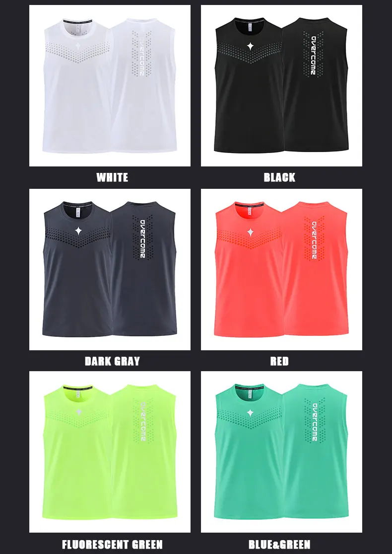 Man Runner Vest Training Bodybuilding Men Sleeveless T-shirts Fitness Clothes Male Sportswear Gym Running Top Outdoor Clothing